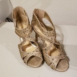 Gold/Bronze heels